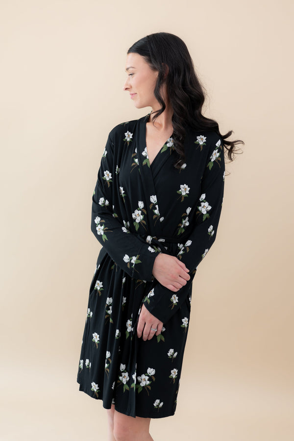 Robe - Comfortable Soft - Dark Blue Print