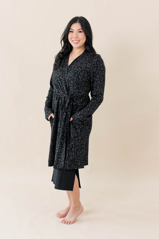Comfortable Soft Robe - Leopard Print