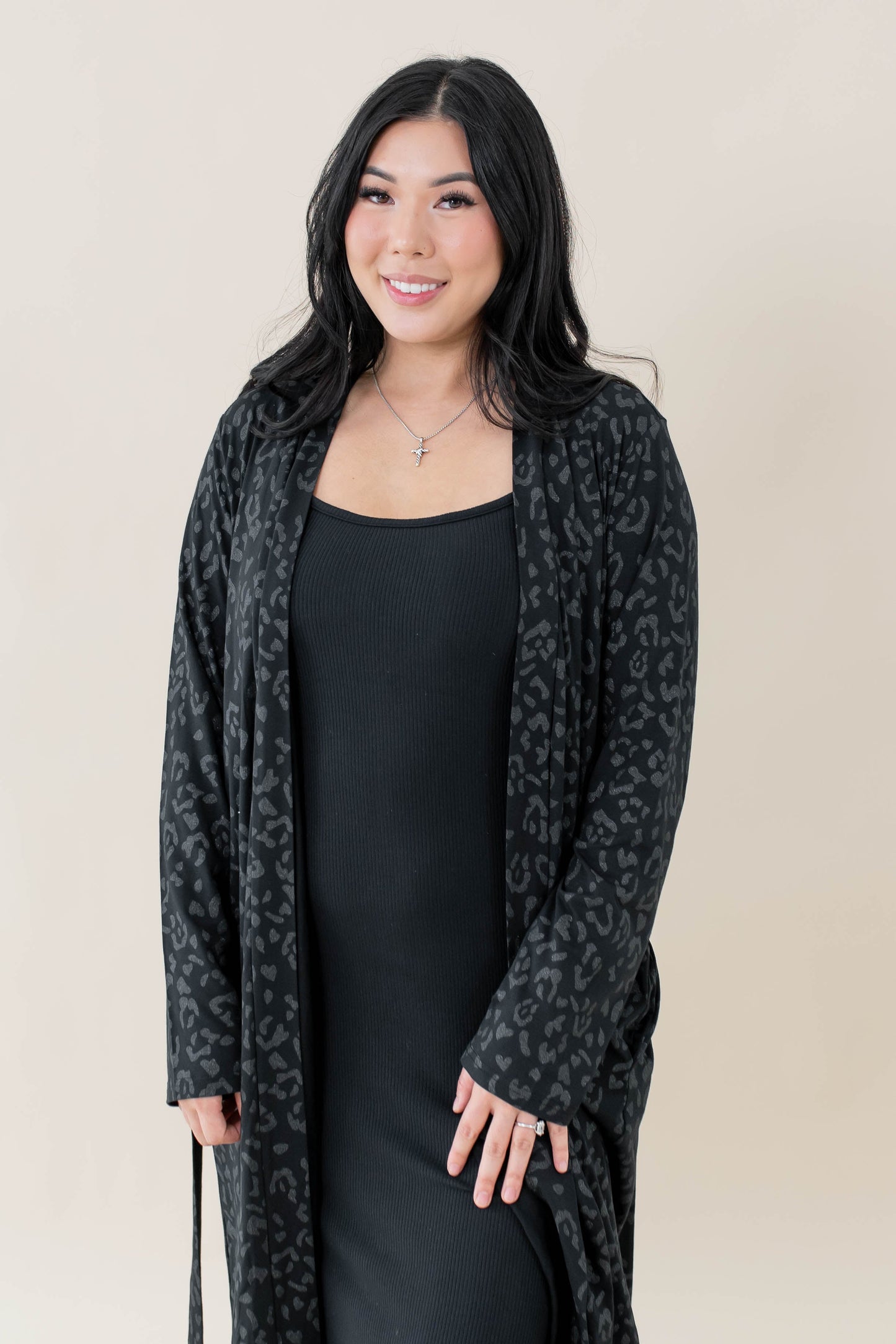 Comfortable Soft Robe - Leopard Print